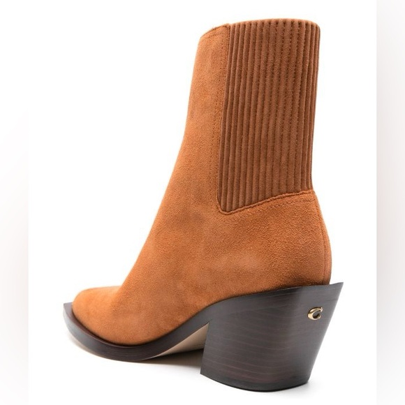 NWT! COACH Prestyn 80mm suede ankle boots - Picture 1 of 6